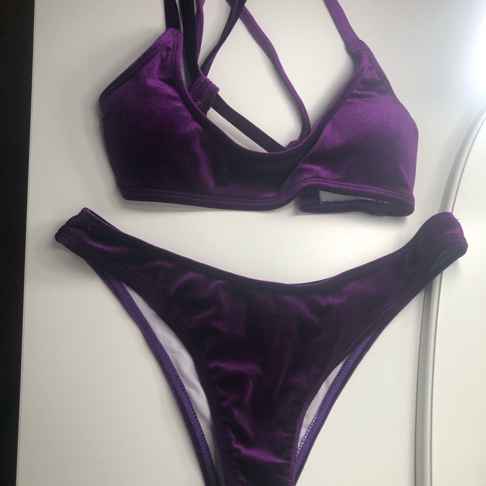 Velvet swimsuit